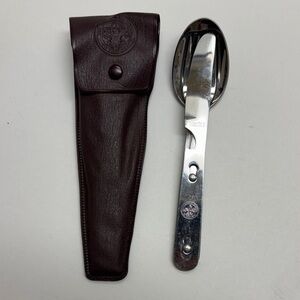 Vintage Boy Scout Stainless Utensils in Case